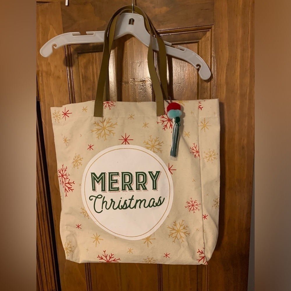 Eccolo Canvas Christmas Tote Bag